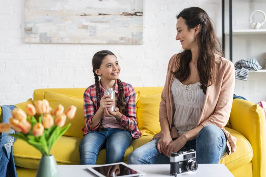 mother and daughter